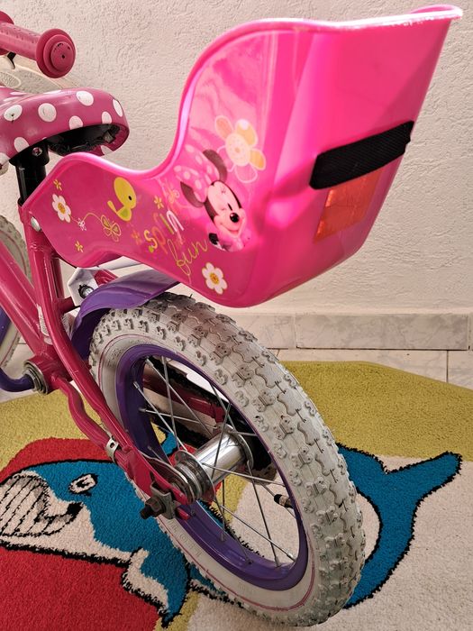 bicicleta Minie roz pentru fetite 4-7ani
