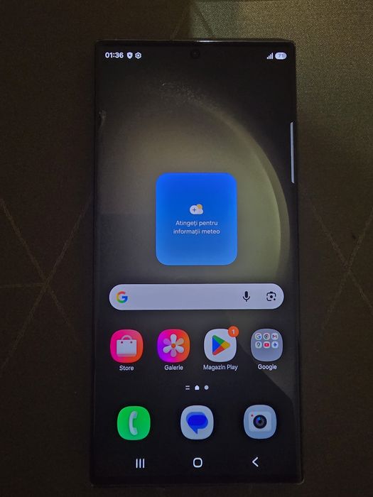 Telefon Samsung Galaxy S23 Ultra, 256GB, sticla display fisurata