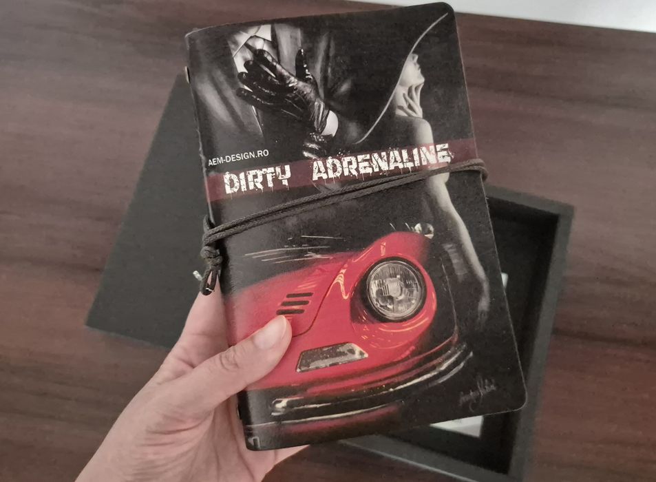 Agenda piele A6 Ferrari Dino binder personalizata