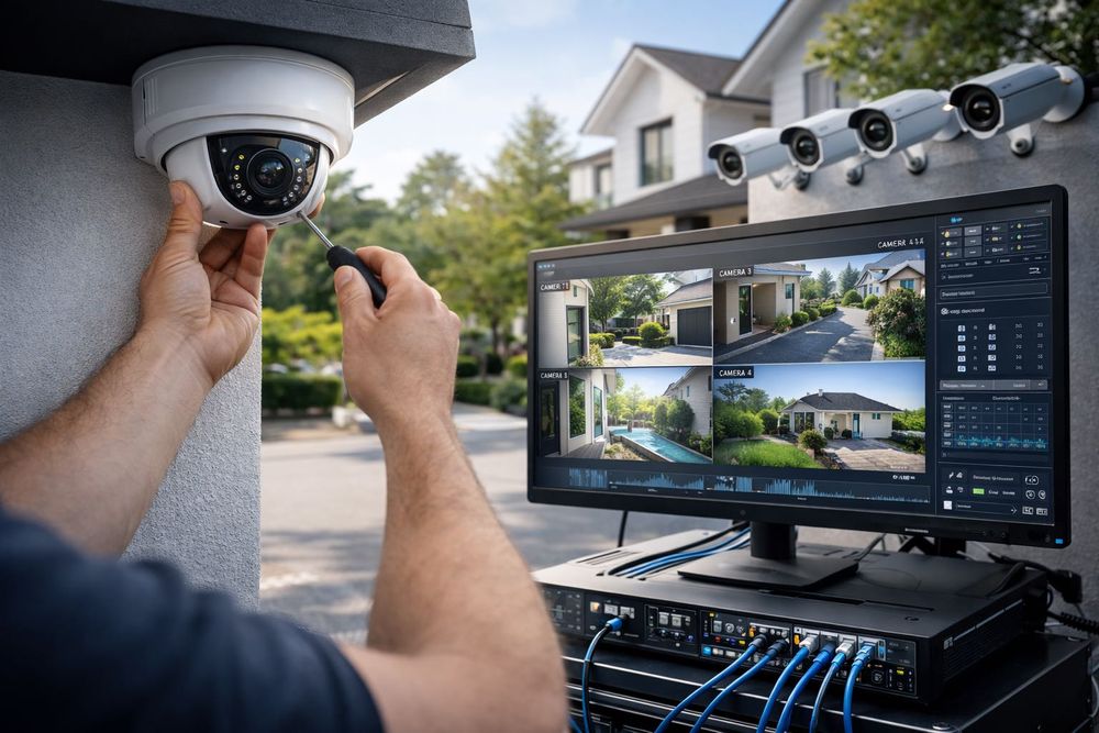 Videokuzatuv tizimlarini o‘rnatish va texnik xizmatlar