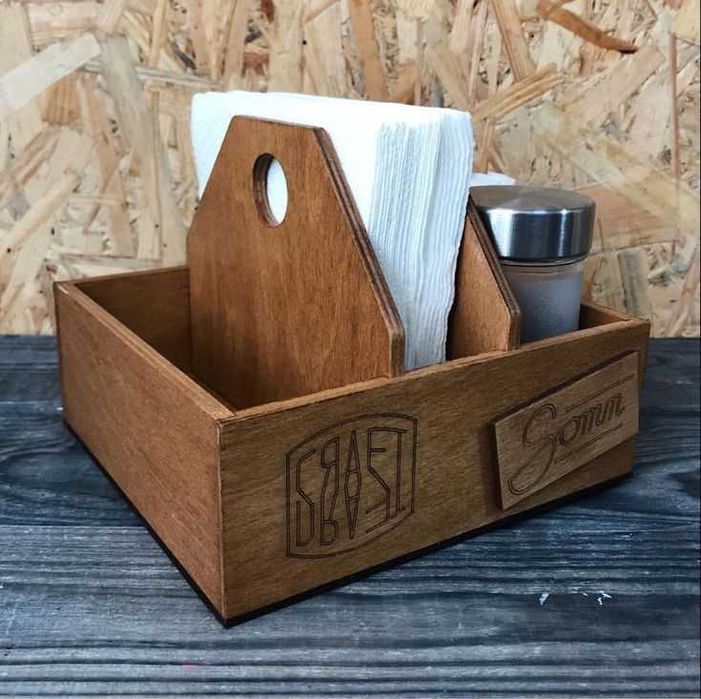 Салфетница, диспенсер, минажница, для специй в кафе и рестораны с лого