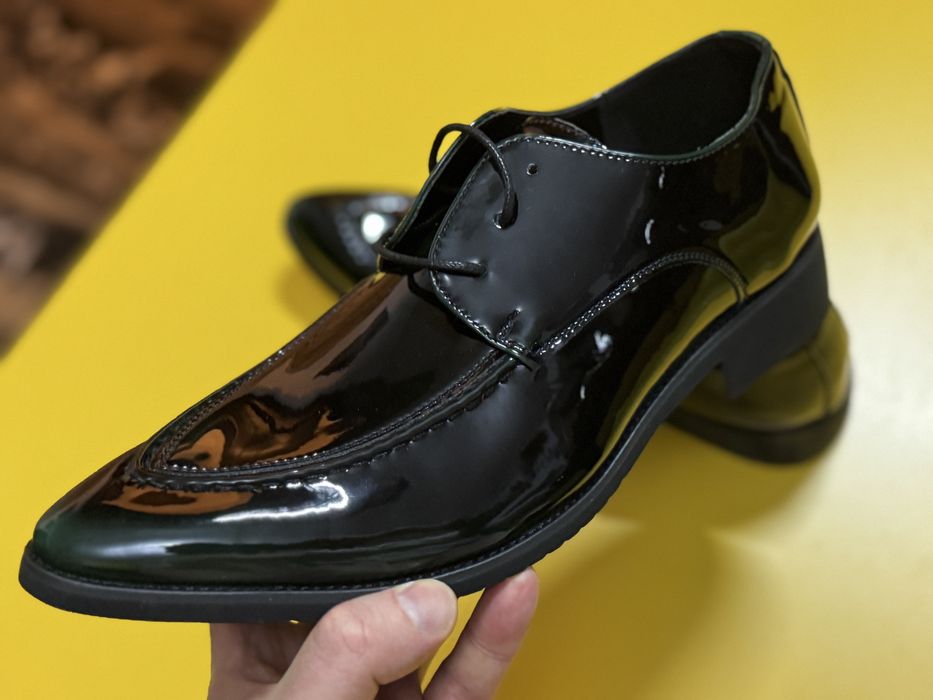 Pantofi Eleganți Lacuiți | Verde Închis | Design Clasic