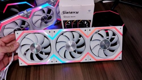 Комплект 3 reverse вентилатора Jungle Leopard XH White