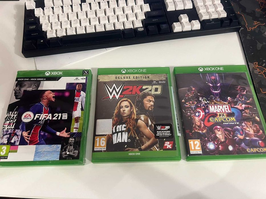 Комплект от 3 игри за XBOX FIFA 21 / W2K20 / Marvel Vs Capcom Infinite