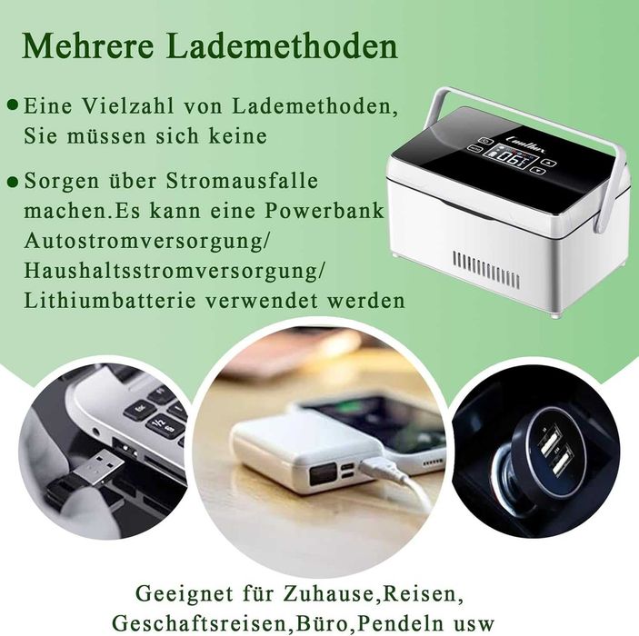 Преносим хладилник за лекарства, 3 батерии, CoolBox, инсулин и други