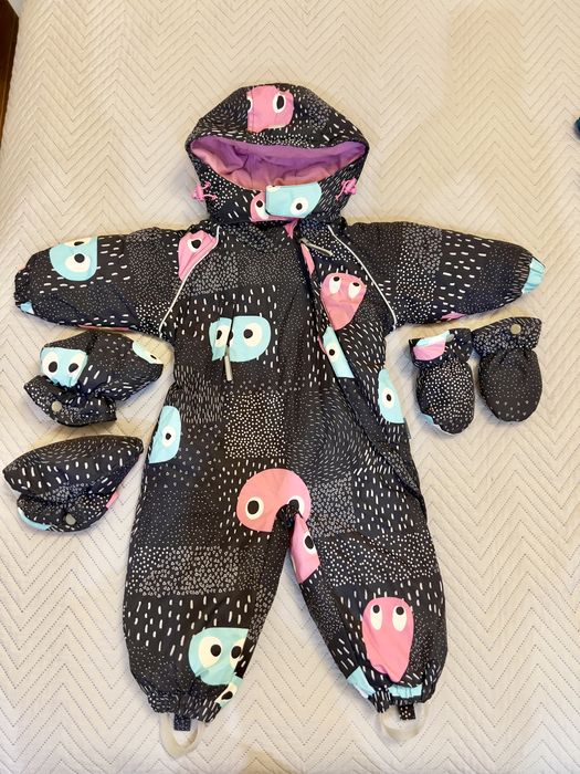 Crockid комбинезон зимний пуховый 74-80