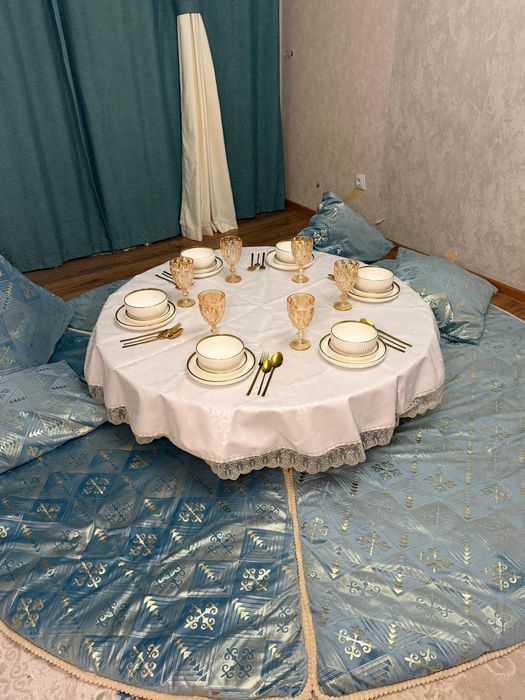 Аренда стол! Көрпеше, стол, посуда