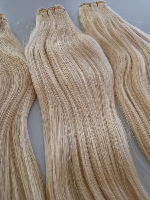 Естествена коса с плътен косъм и крайща!