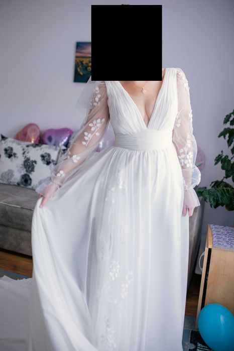 Rochie de mireasă A Line, mărimea M
