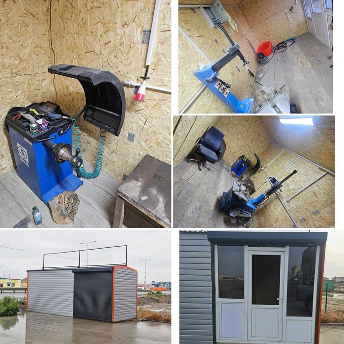 Шиномонтаж готовый с полным оборудованием переносной контейнер от и до