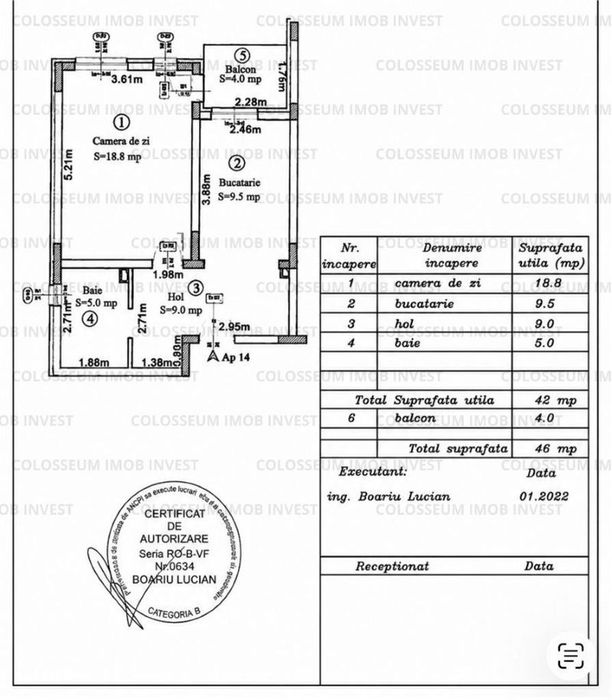 Apartament 2 camere open-space | mobilat si utilat - zona Sanpetru