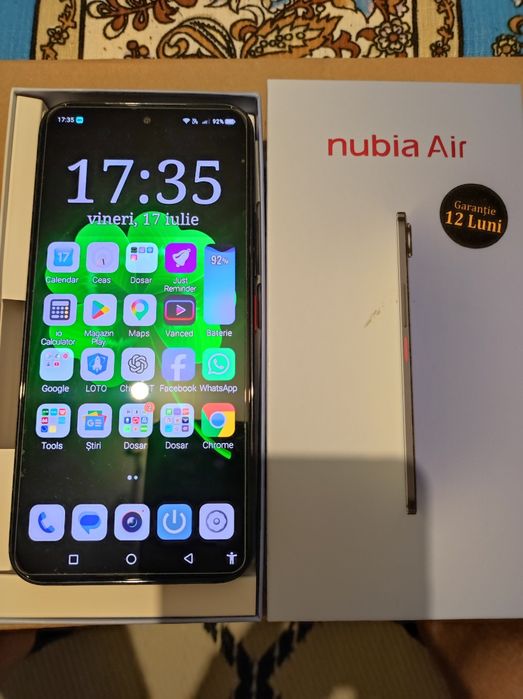 Vand Zte Nubia Air ca nou pachet complet
