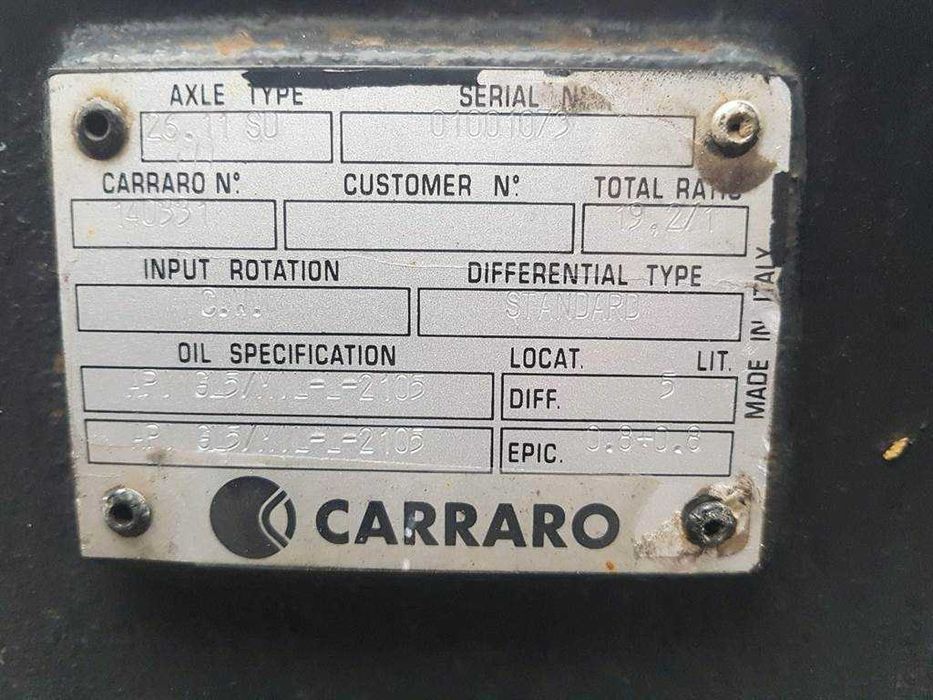 Axa Carraro 26.11SD - Piese de schimb Carraro