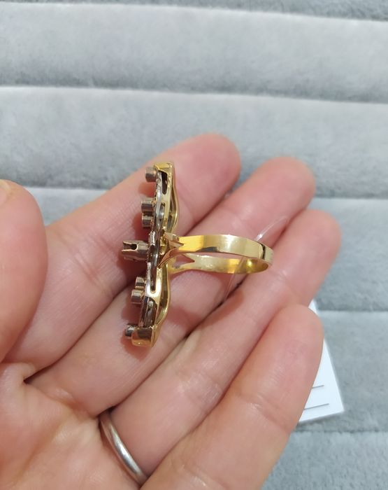 Золотой кольцо Маркиза с бриллиантом 750СССР