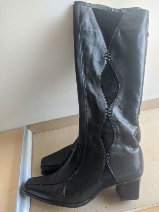 Cizme negre din piele naturala masura 36