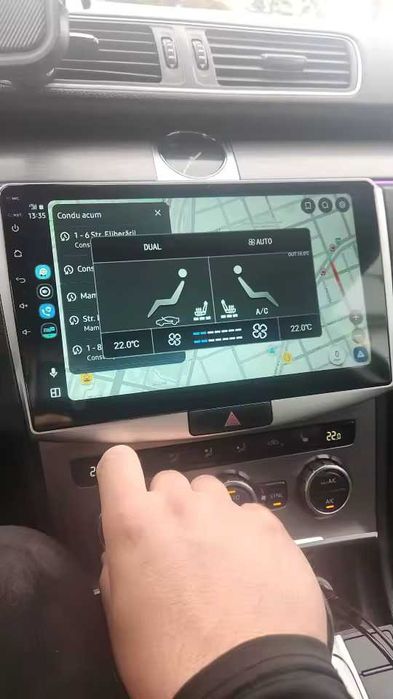 Navigatie Android 8GB RAM+128, QLED, Carplay & 4G, VW Passat B6 B7 CC