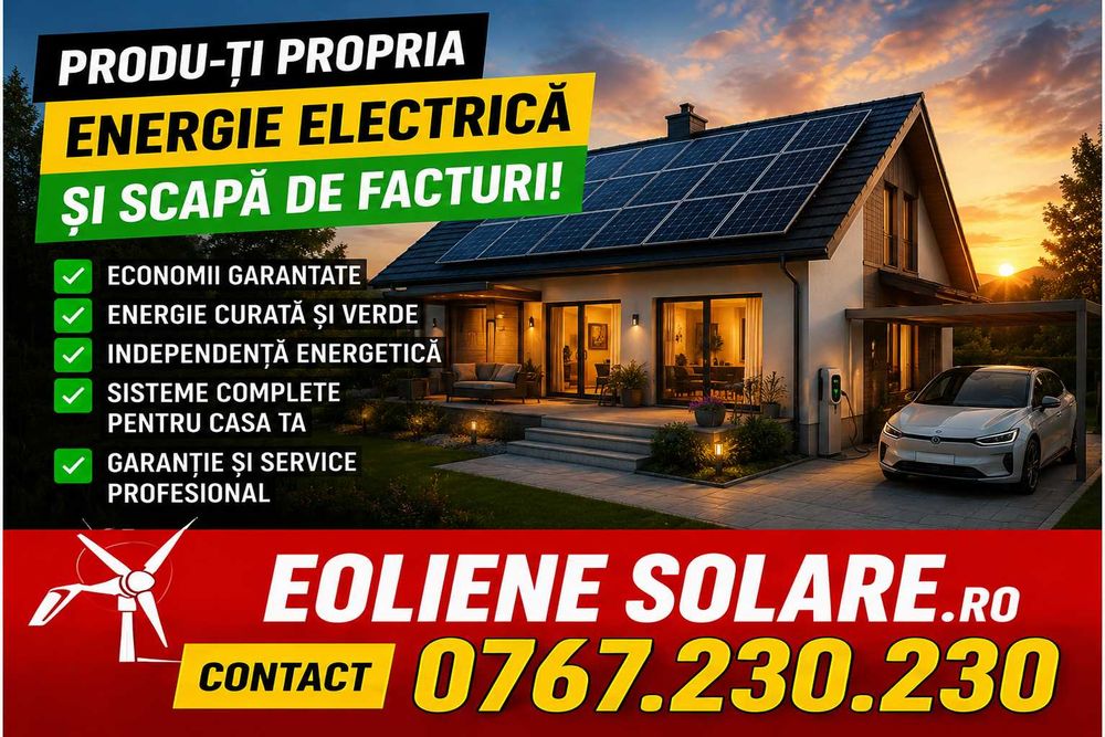 PANOURI SOLARE - panou solar - Instalatie si sistem complet - FĂLTICENI -