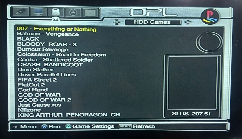 ps2 fat HDD 500 GB