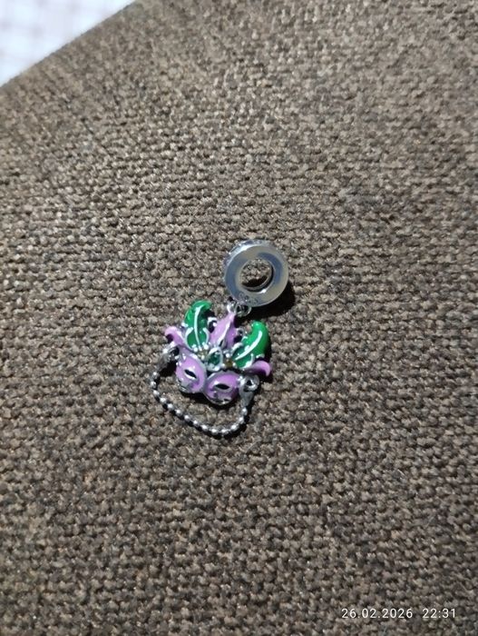 Charm argint carnaval Venetia Pandora