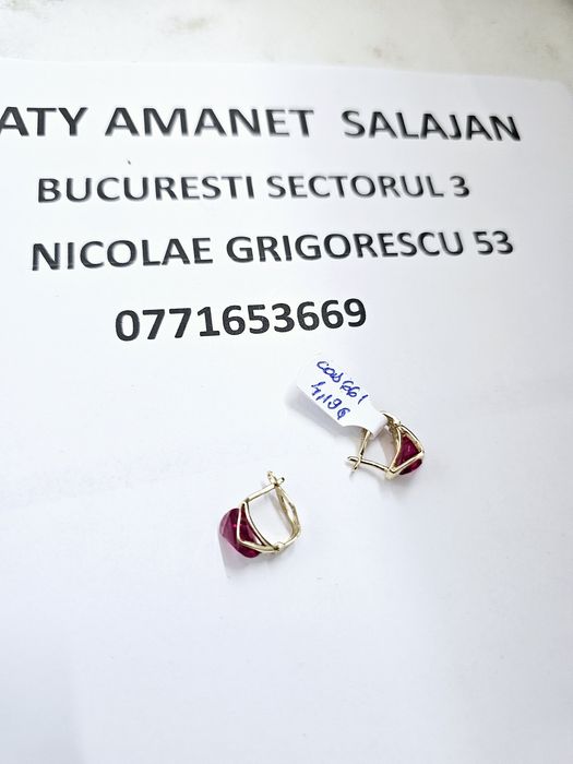 Vand cercei din aur 14 k 4.19 g cod 661