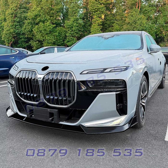 Преден лип спойлер BMW G70 G73 2023+ DBb071 тунинг предна броня бмв г70 tuning lip spoiler