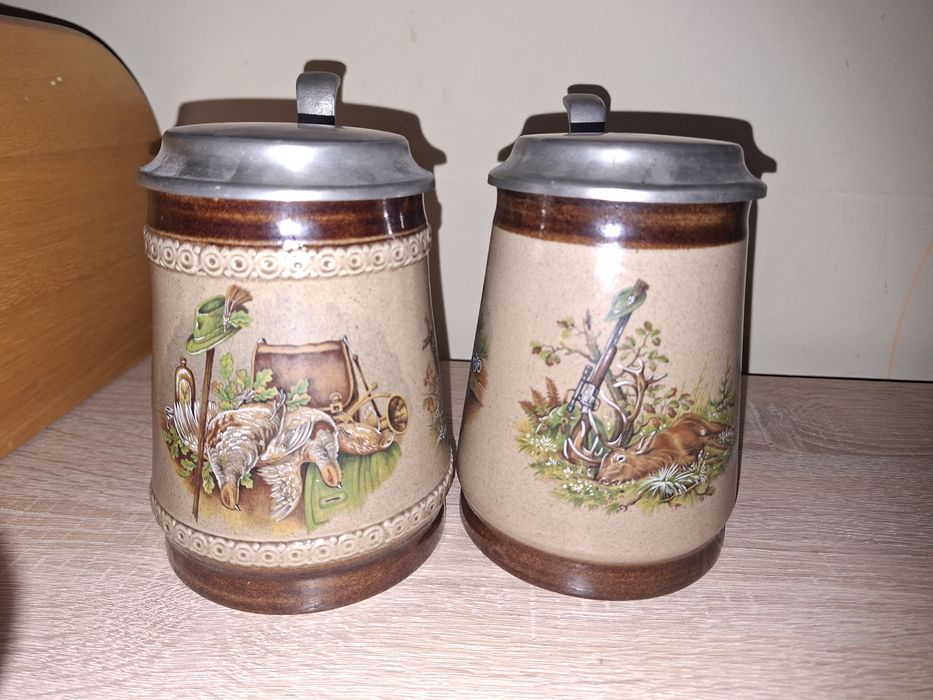 2 Halbe cu capac bere/vin unicat