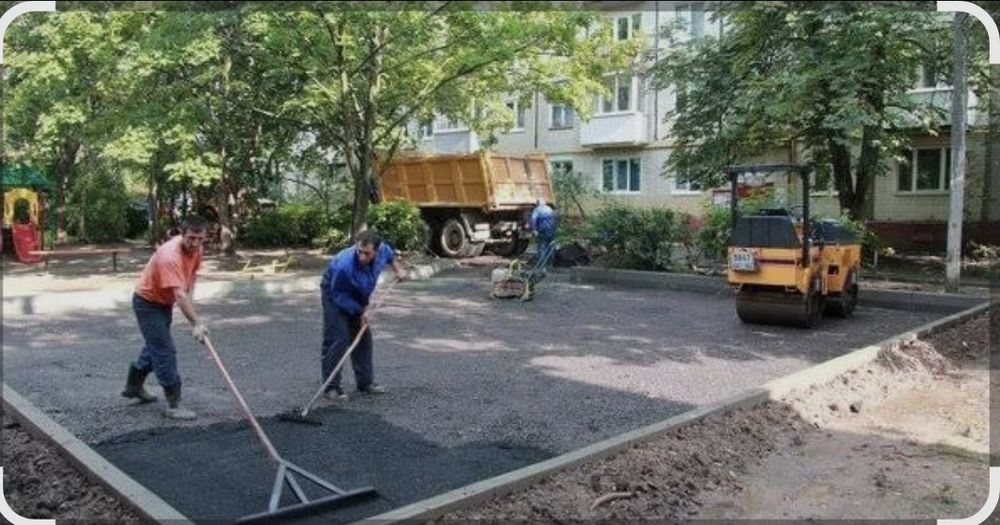 Асфальтирование дворов быстро качественно в сроки,