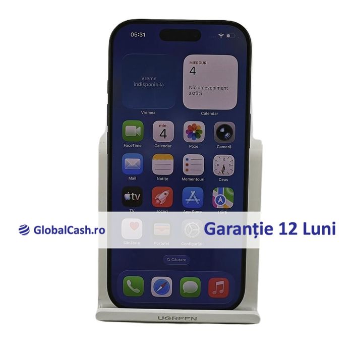 Apple iPhone 16 Pro, 128GB, Black Titanium | GlobalCash.ro #GR119417