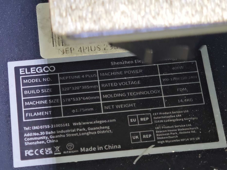 Imprimanta 3D Elegoo neptune 4 plus