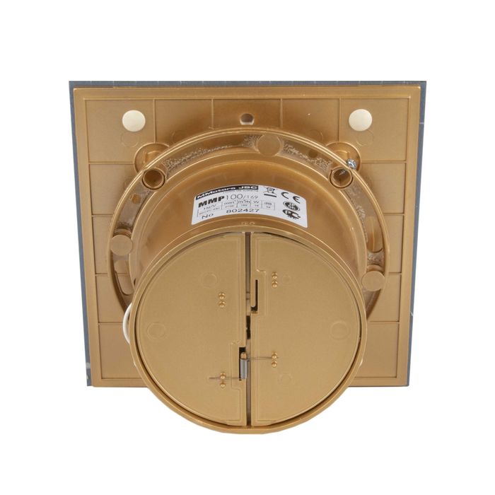 Вентилатор за баня дизайн. стъкло ФолиоЗлато Турбо дебит 169м3/ч