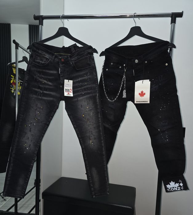 Blugi icon dsquared2  men // negri