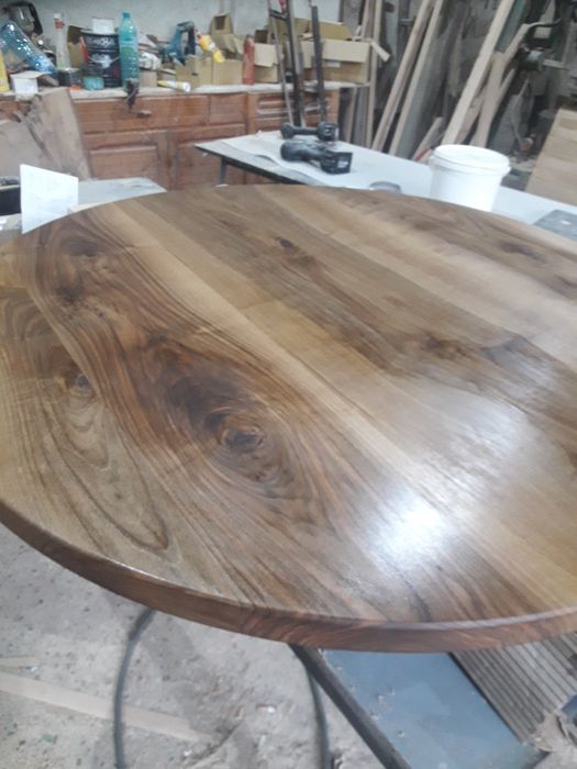 Кръгъл плот от орех