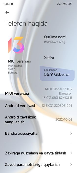 Redmi note 12 5g