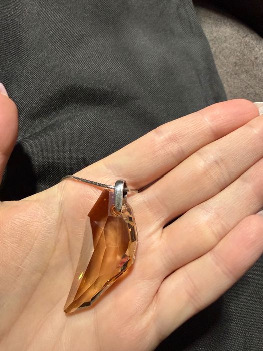 Сребърно колие с висулка Сваровски / Swarovski