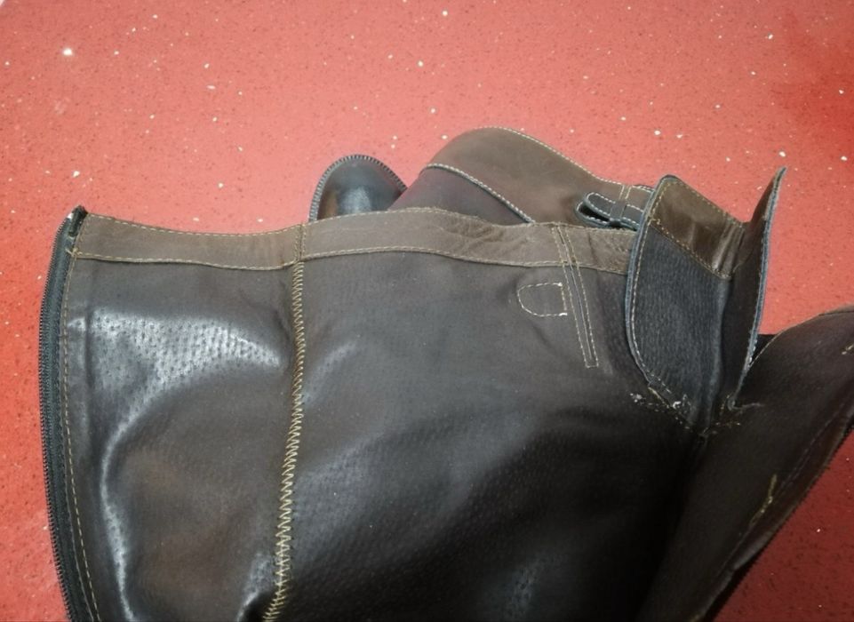 Cizme piele negru maro 37