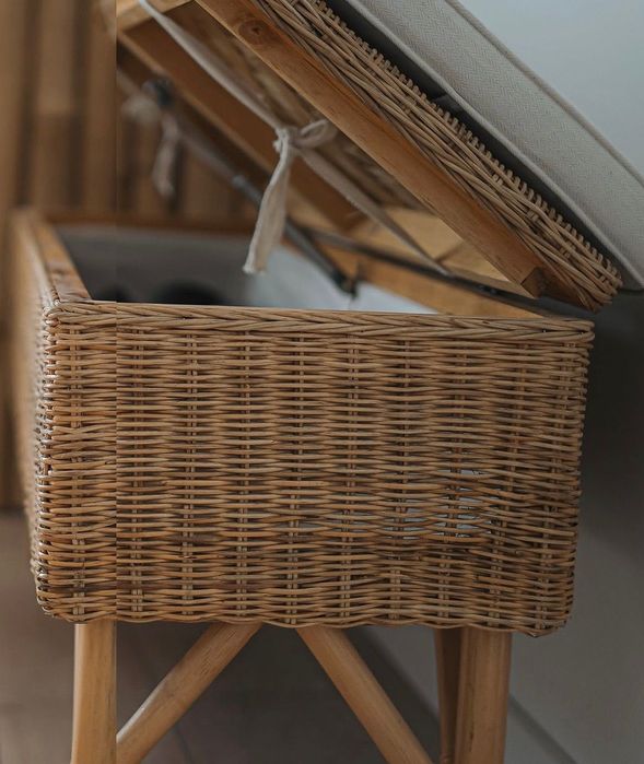 Bancheta panou bambus