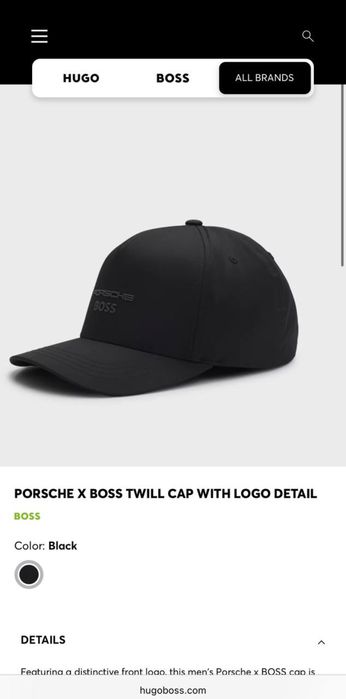 PORSCHE x BOSS. Оригинал кепка.