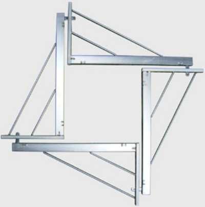 vinclu zincat 15 x45 cm pentru cofrare stalp, cravate zincate stalp