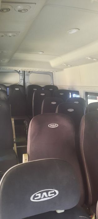 Минивэн до 12 чел и микроавтобус до 20 человек.