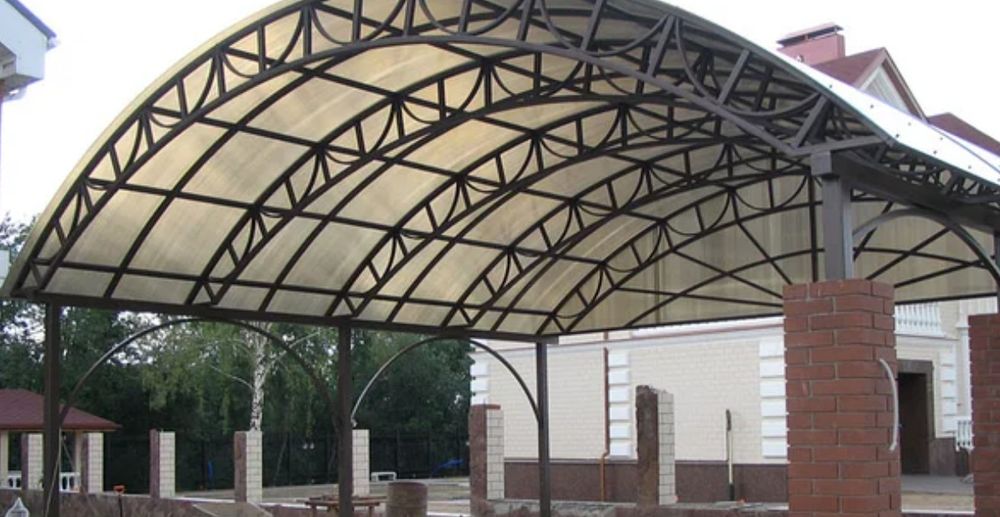 Сварщик, навес, ворота автоматика