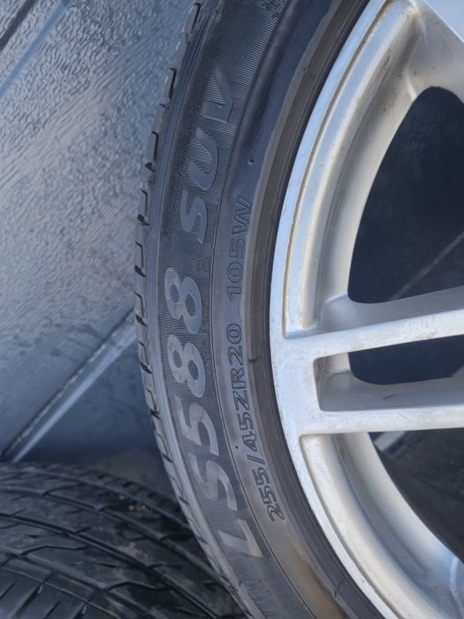 Jante Audi 5x112 pe 20 cu anvelope 255/45 R20 dot 2024