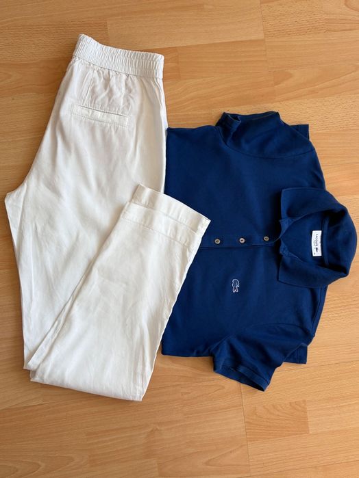 Lacoste дамска поло блуза и Marccain ленен панталон