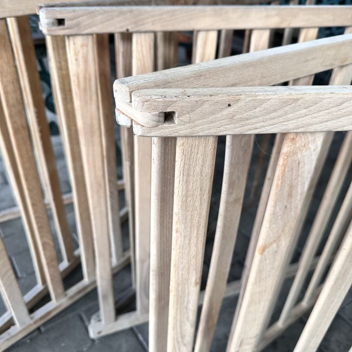 Țarc bebeluși din lemn de fag