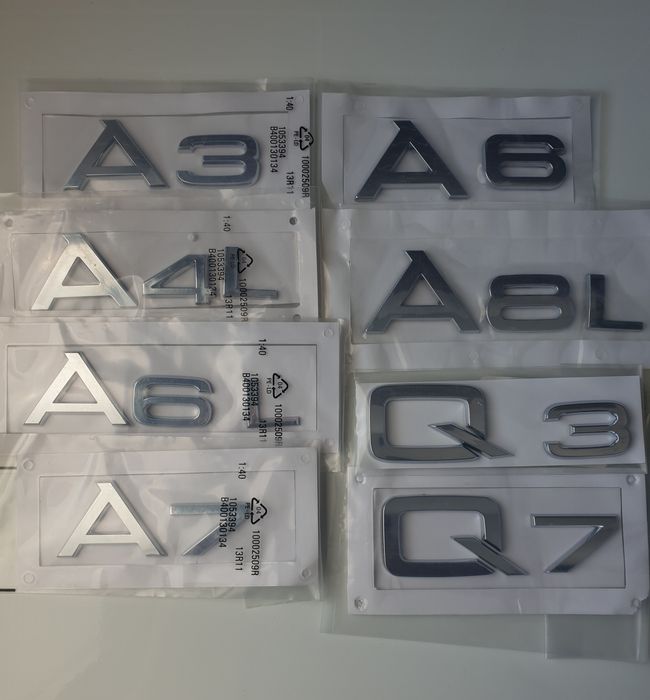 Emblema-Sigla-Scris-Audi-Litere-Cifre-A3-A4-A6-A7-A8-Q3-Q5-Q7-Q8