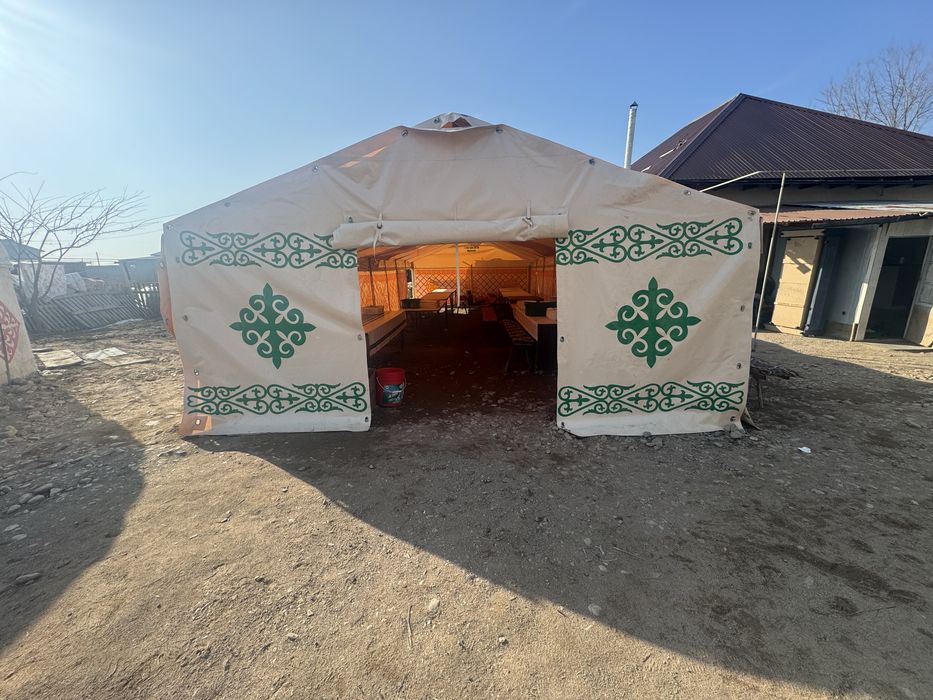 Аренда палатка юурта  стол пасуда
