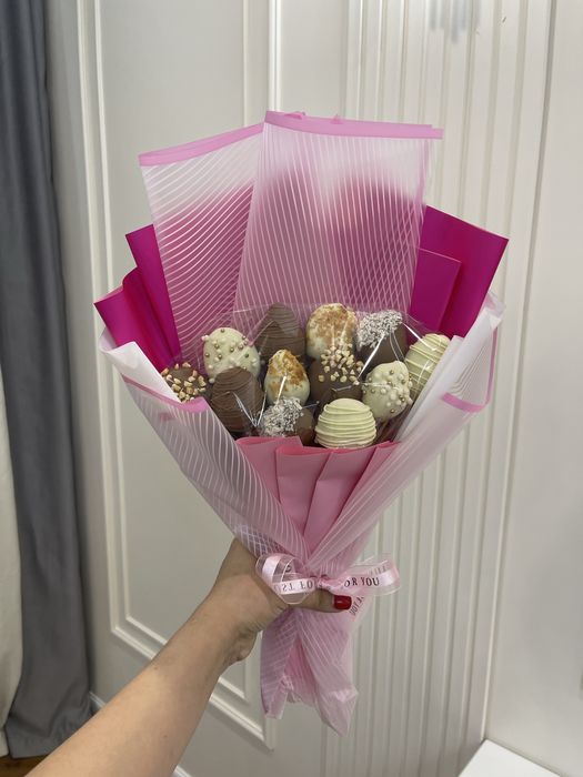 Клубника в шоколаде. Букет из клубники