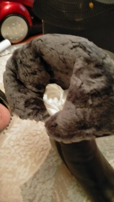 Кожаные сапоги женские