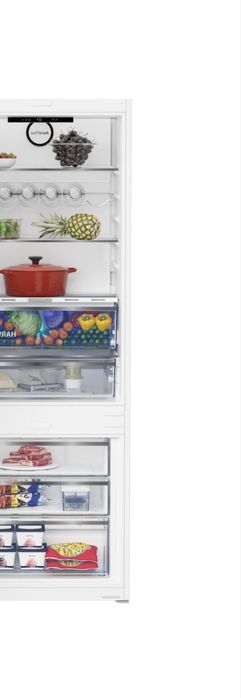 Combina frigorifica incorporabila BEKO BCNE400E40SN, 370 l, No Frost, Clasa E, H 194 cm, Alb - Cumparat acum un an, mai are inca un an garantie.