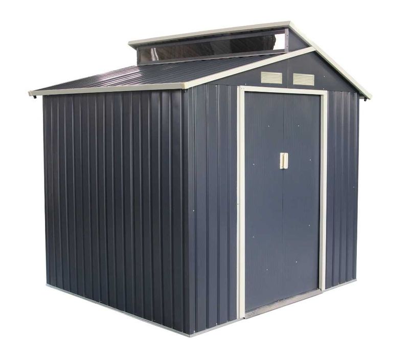 Casuta magazie de gradina 220x193x214 cm, cu baza metalica