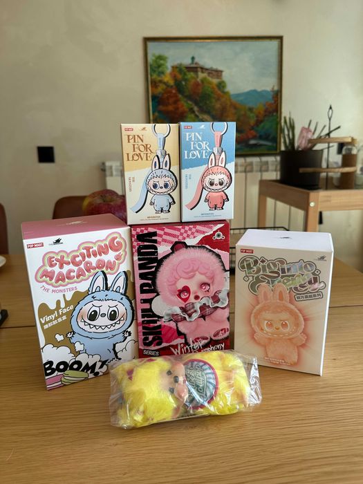 Оригинална Labubu Exciting Macaron Pop Mart – пълен неотворен сет